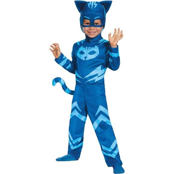 Kids Cat Boy Costume Masks Jumpsuit